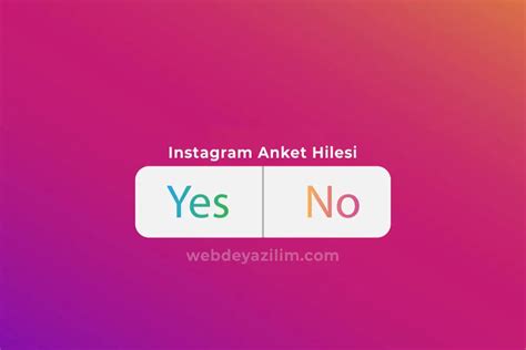 instagram anket çıkartması yok